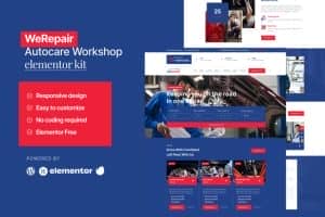 Werepair – Autocare Workshop Elementor Pro Kit