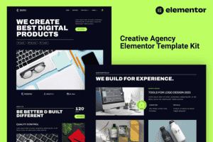 Qudu – Creative Agency Elementor Pro Template Kit
