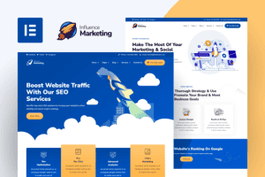 Influence Marketing – SEO & Digital Agency Elementor Pro Template Kit
