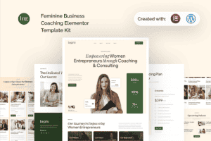 Ingrie – Feminine Business Coaching Elementor Template Kit