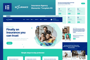 Inxurance – Insurance Agency Elementor Pro Template Kit