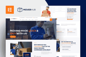Moverhub – Moving Company Elementor Pro Template Kit
