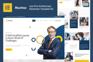 Munhoz – Law Firm & Attorneys Elementor Pro Template Kit