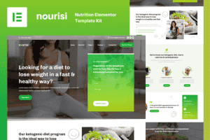 Nourisi – Nutrition Elementor Pro Template Kit