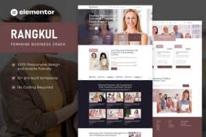 Rangkul – Feminine Business Coach Elementor Pro Template Kit