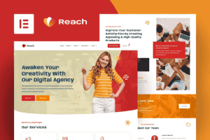 Reach – Digital Agency & Creative Elementor Pro Template Kit