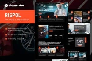 Rispol – Car Painting & Modification Elementor Pro Template Kit