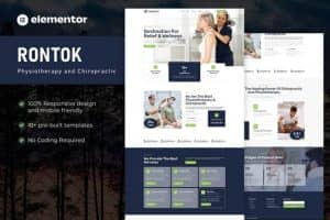 Rontok – Physiotherapy & Chiropractic Elementor Pro Template Kit