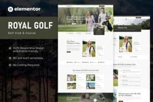 Royal Golf – Golf Club & Course Elementor Pro Template Kit