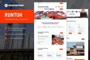 Runtuh – Construction & Industry Elementor Pro Template Kit