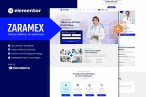 Zaramex – Doctor, Medical & Healthcare Elementor Template Kit