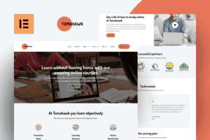 Tomahawk – Online Courses Elementor Pro Template Kit