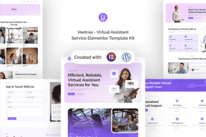 Veetraa – Virtual Assistant Service Elementor Template Kit