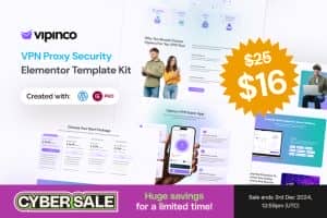 Vipinco – VPN Proxy Security Elementor Pro Template Kit