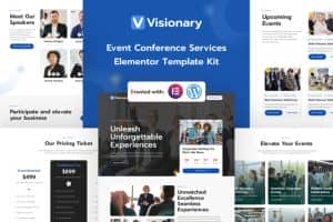 Visionary – Event Conference Services Elementor Pro Template Kit