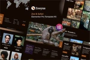 Zooyus – Zoo & Safari Elementor Pro Template Kit