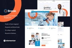 Brezok – Academic Research & STEM Elementor Template Kit