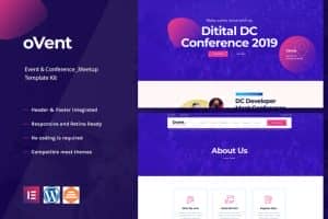Ovent – Event Conference & Meetup Elementor Template Kit