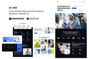 Valid – Social Media & Digital Marketing Agency Elementor Template Kit
