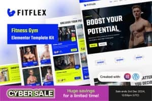 FitFlex – Fitness Gym Elementor Template Kit