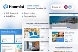 Hoomist – Villa & Resort Elementor Template Kit