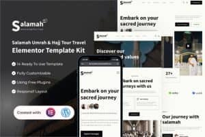 Salamah – Umrah & Hajj Tour Travel Elementor Template Kit