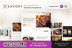 Savory – Restaurant & Cafe Elementor Template Kit