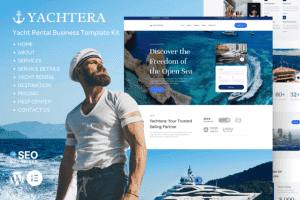 Yachtera – Yacht Club & Boat Rental Elementor Template Kit