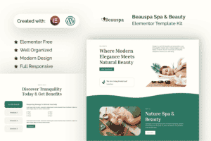 Beauspa – Spa & Beauty Elementor Template Kit
