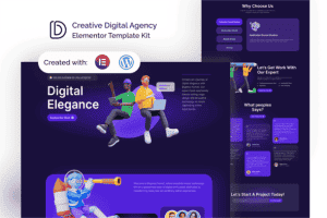 Digenzy – Creative Digital Agency Elementor Template Kit