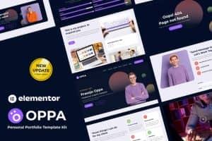 Oppa – Personal Portfolio Elementor Template Kit