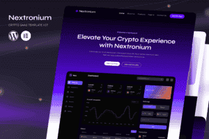 Nextronium – Crypto SaaS Elementor Template Kit