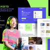 Swarra – Podcast Streaming & Merchandise Store Template Kit
