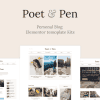 Poet & Pen – Personal Blog Elementor Template Kit