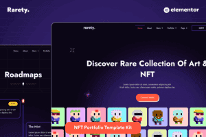 Rarety – NFT Portfolio Elementor Template Kit
