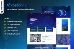 Xcelliance – Tech Company Elementor Template Kit