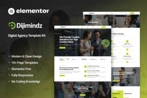 Dijimindz – Creative Digital Agency Elementor Template Kit