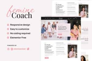 Femine – Feminine Business Coach Elementor Template Kit