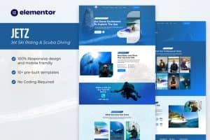 Jetz – Jet Ski Riding & Scuba Diving Elementor Template Kit