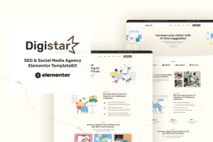 Digistar – SEO & Social Media Agency Elementor Templat Kit