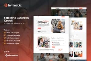 Feminebiz – Feminine Business Coach Elementor Template Kit