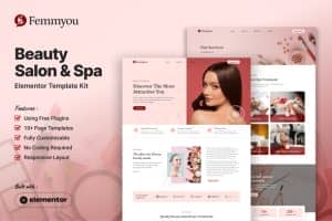 Femmyou – Beauty Salon & Spa Elementor Template Kit