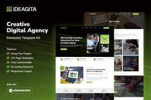 Ideagita – Creative Digital Agency Elementor Template Kit