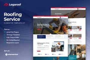Legaroof – Roofing Service Elementor Template Kit