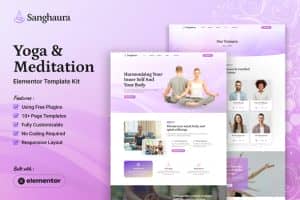 Sanghaura – Yoga & Meditation Elementor Template Kit