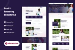 Grant & Fundraising – Elementor Template Kit