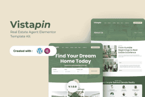 Vistapin – Real Estate Agent Elementor Template Kit