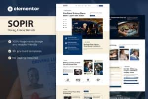 Sopir – Driving Course Elementor Template Kit