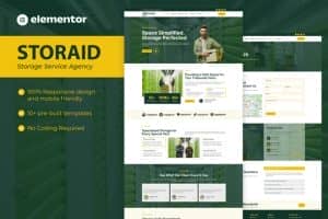 StorAid – Storage Service Elementor Template Kit