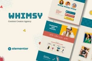Whimsy – Content Creator Agency Template Kit